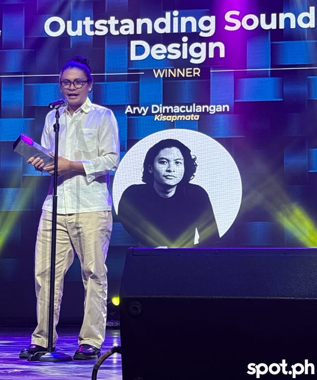 Arvy Dimaculangan bags his third Gawad Buhay! for sound design.